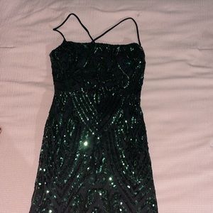Windsor Mini Sequin Green Dress